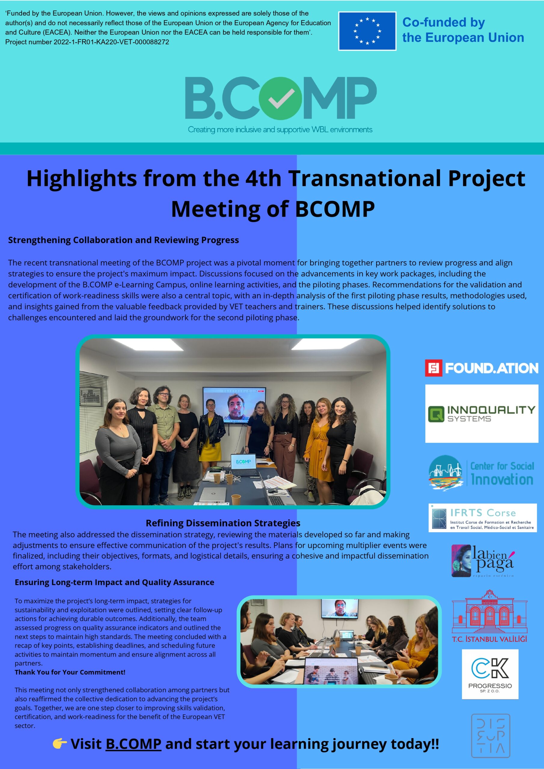 B.COMP Strengthens Collaboration and Advances in Skills Certification 5th Newsleter