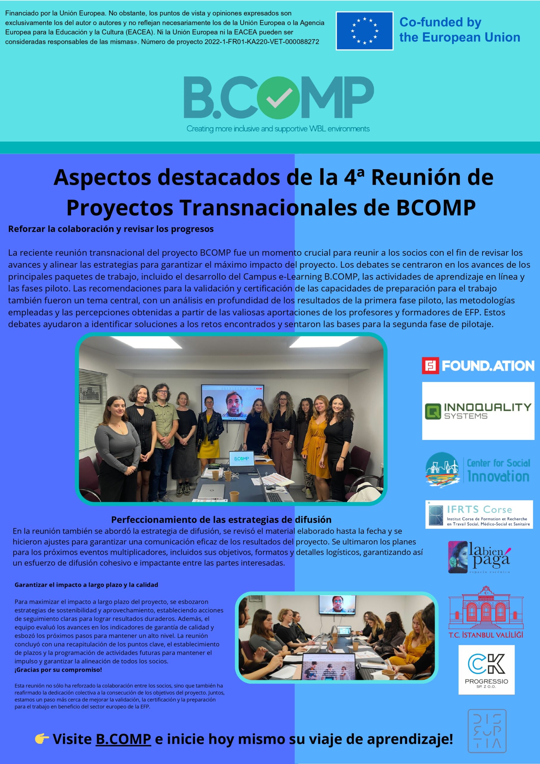 B.COMP Refuerza la Colaboración y Avanza en la Certificación de Competencias 5ª Newsletter